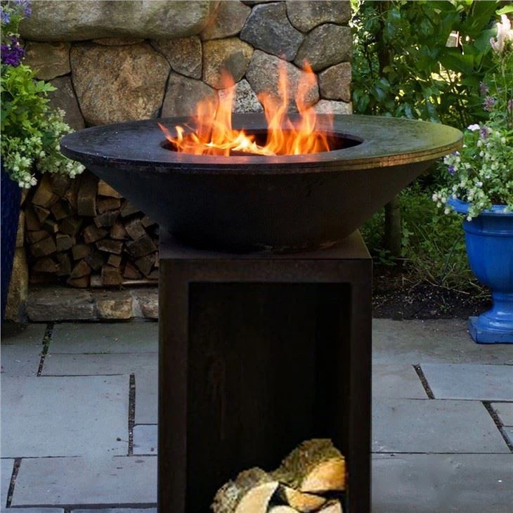 100cm Plât Coginio Barbeciw Metel Corten