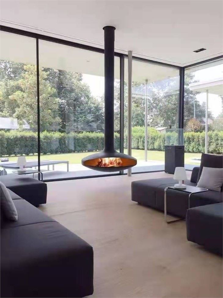 Roof Mounted Ceiling Hang Fireplace