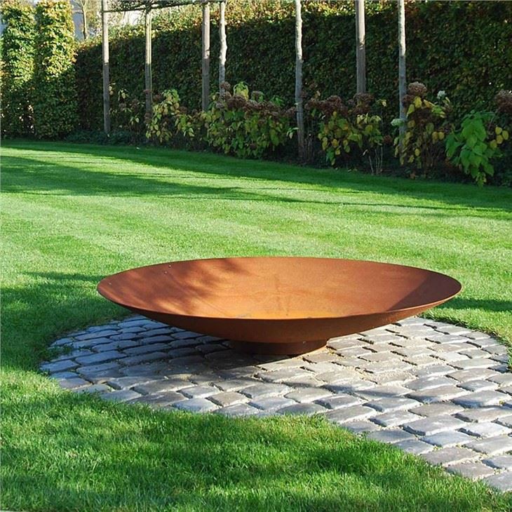 Corten Steel Wood Burning Fire Pit
