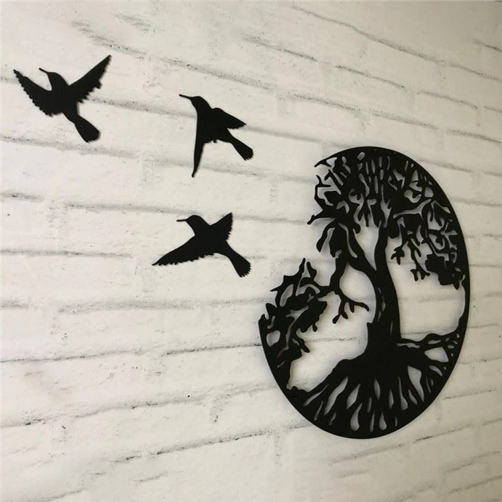 Family Tree With Birds Wall Art