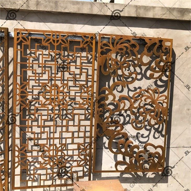 Laser Cutting Rust Metal Screen