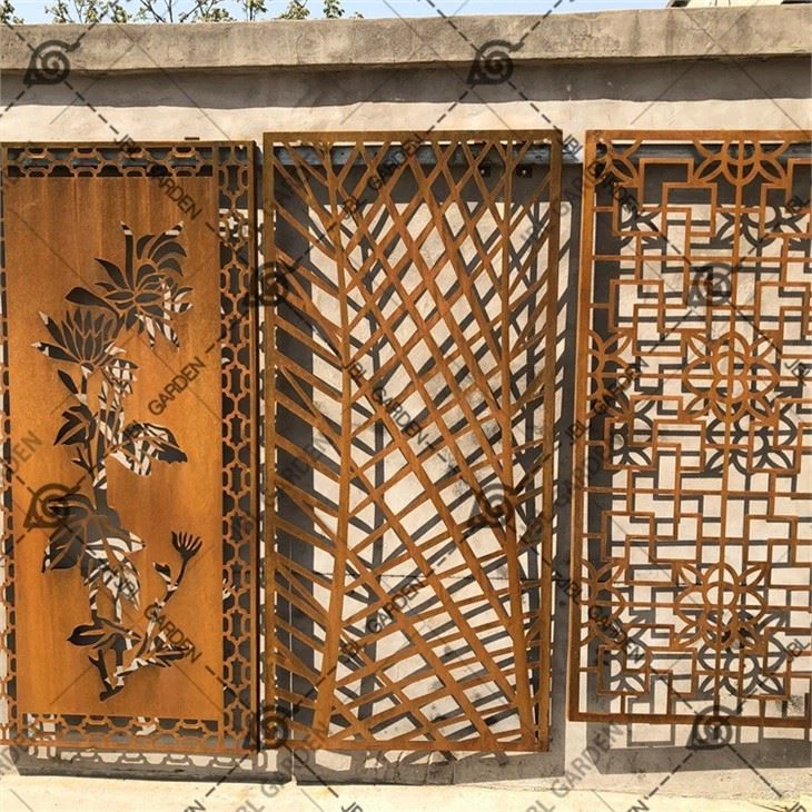 Laser Cutting Rust Metal Screen