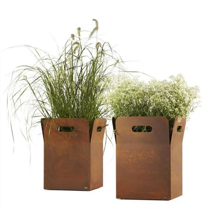 Rust Color Planters Box