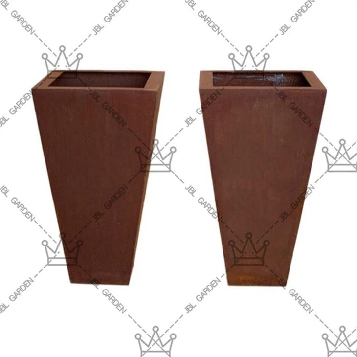 Rusted Steel Garden Beds