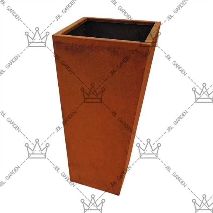 Rusted Steel Garden Beds