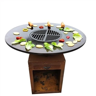 Gwersylla Corten Steel Bbq Brazier