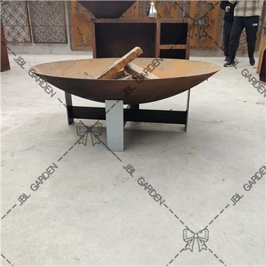 Powlen Brazier Pwll Tân Dur Corten