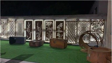 Celf Preifatrwydd Gardd Awyr Agored Addurniadol Laser Cut