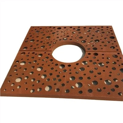 Gratio Coed Metel Dur Rownd Corten