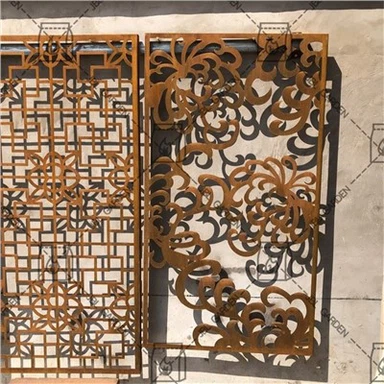 Sgriniau Preifatrwydd Dur Veradek Corten
