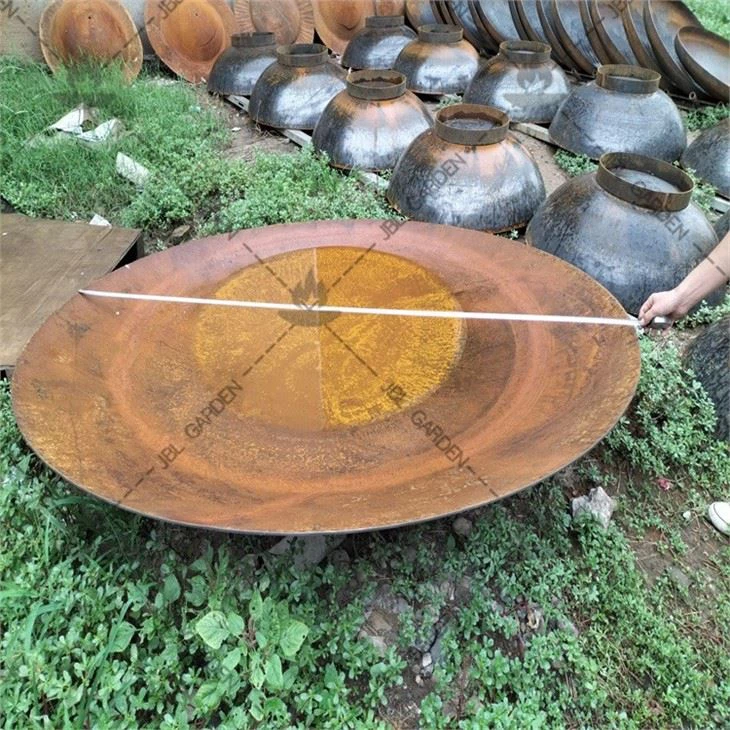 Square Corten Steel Fire Pit