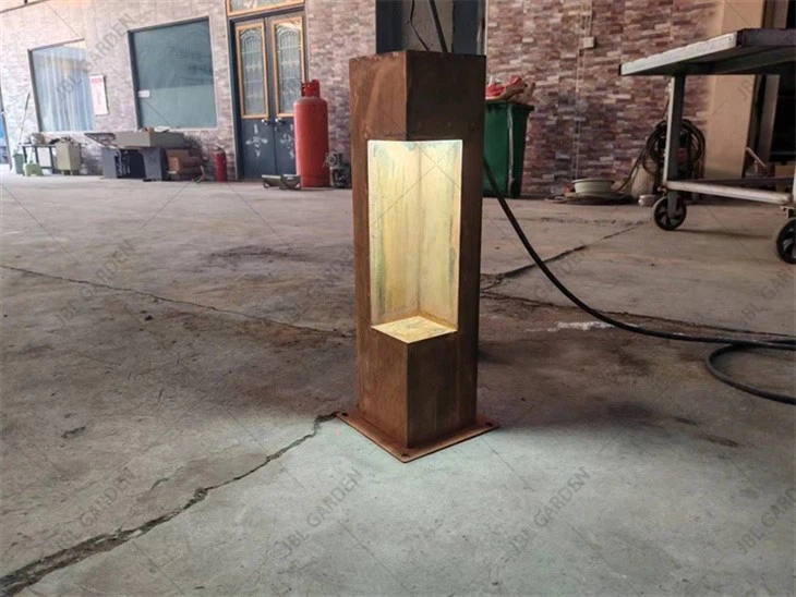 Corten Steel Solar LED Bollard Or Column
