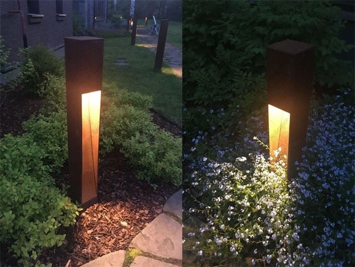 Path Lights in Corten