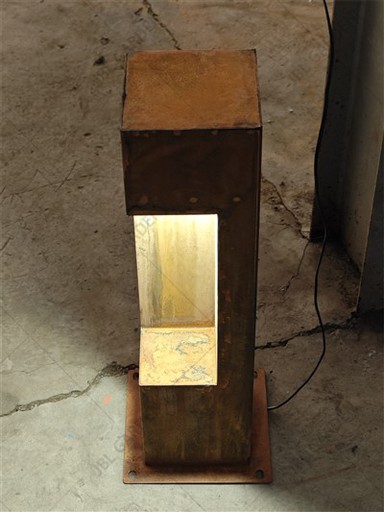 Bolard LED Solar Corten Steel