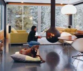 360-degree Hanging Fireplace factory