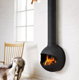 Carbon Hanging Fireplace best