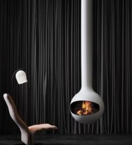 Carbon Hanging Fireplace high quality