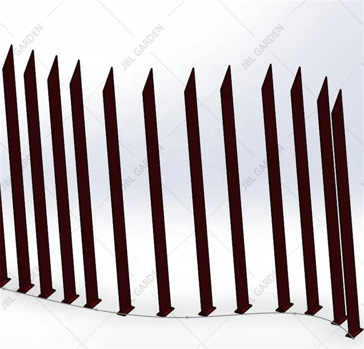 Corten Steel Fence Set