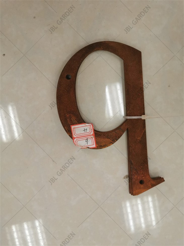 Customization Corten Steel (weathering Steel) Letter E best