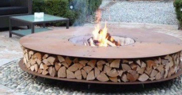 Garden Fire Pit Grill Table