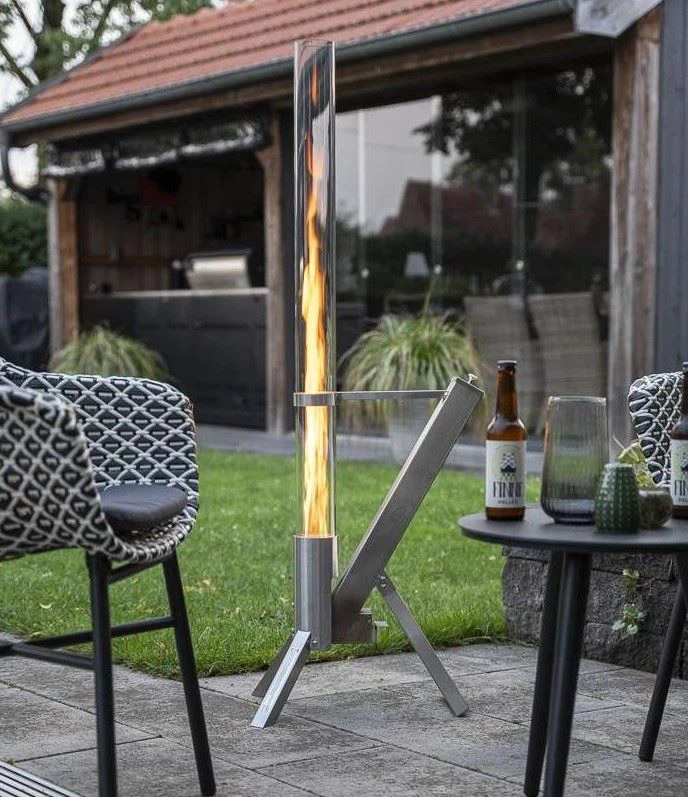 Garden Tube Wood Pellet Patio Heater