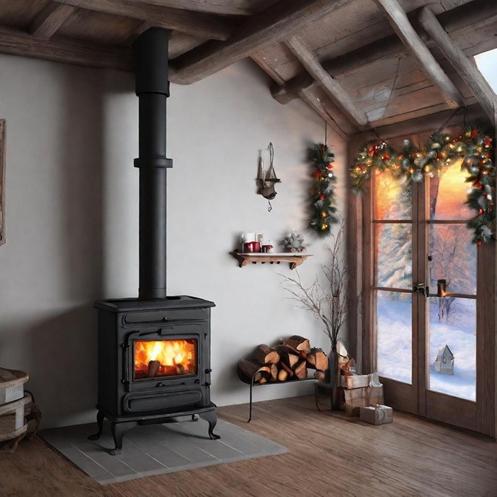 Modern Black Cast Iron Stove factory