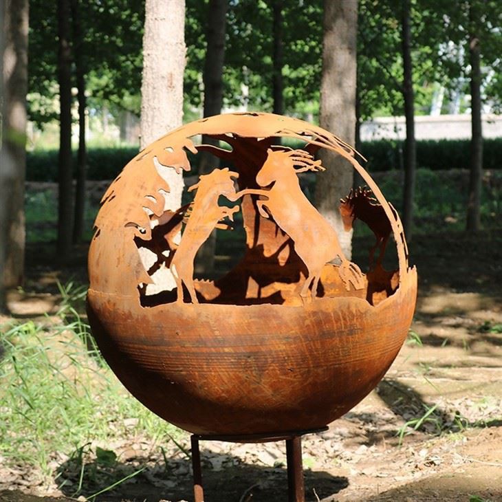 Modern Laser Cutting Firepit Sphere suppliers