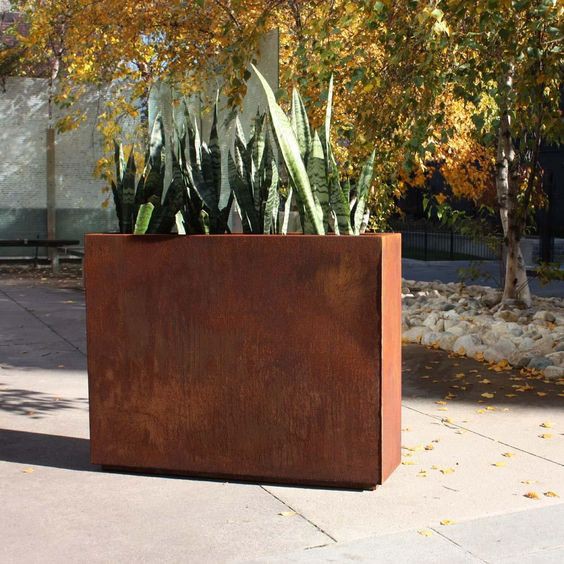 steel flower pot steel flower pot