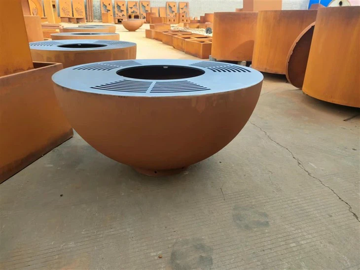 Outdoor Use Tabletop Corten Steel Grill