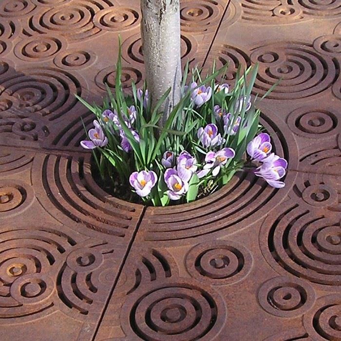 Radial Pattern Corten Tree Grate best