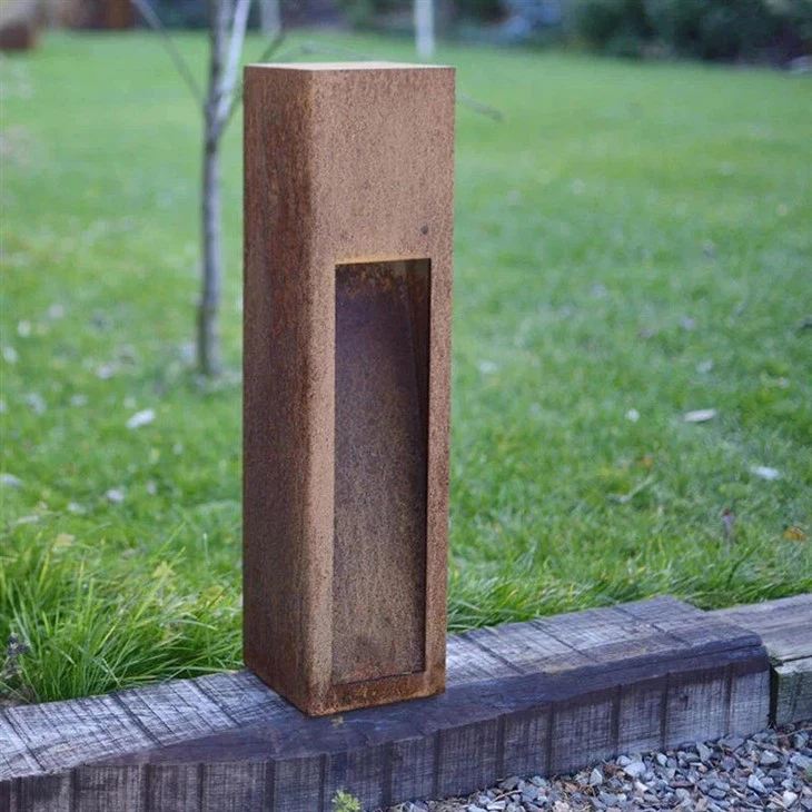 Rust Color Metal Steel Bollard Light price