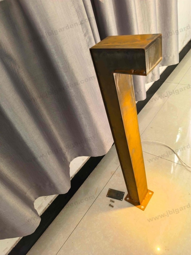 Rust-colored Column Light For Outdoor Landscape Lighting best