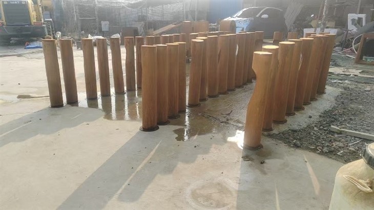 Rust Finish Outdoor Round Bollard Lights best