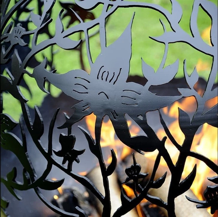 Rusty Spherical Fire Pit Of Corten