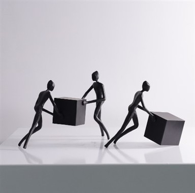 Addurniadau Ffigyrau Metel Minimalaidd Modern