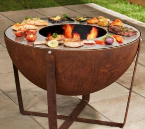 Pyllau Tân Barbeciw Gril Dur