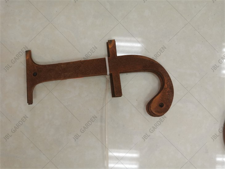 Dur Corten Gwrthsefyll Tywydd (Dur hindreulio) Llythyr E